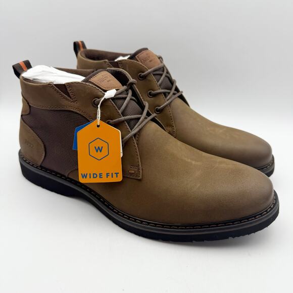 Nunn Bush Mens Denali Chukka Boots US 10 Wide EU 43 Brown Leather Waterproof NIB main image 4